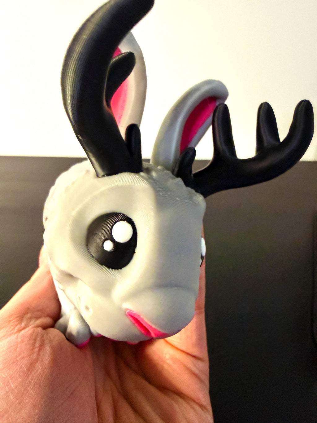 3D Printed Jackalope Cryptid – Detailed Desert Mythical Creature Toy