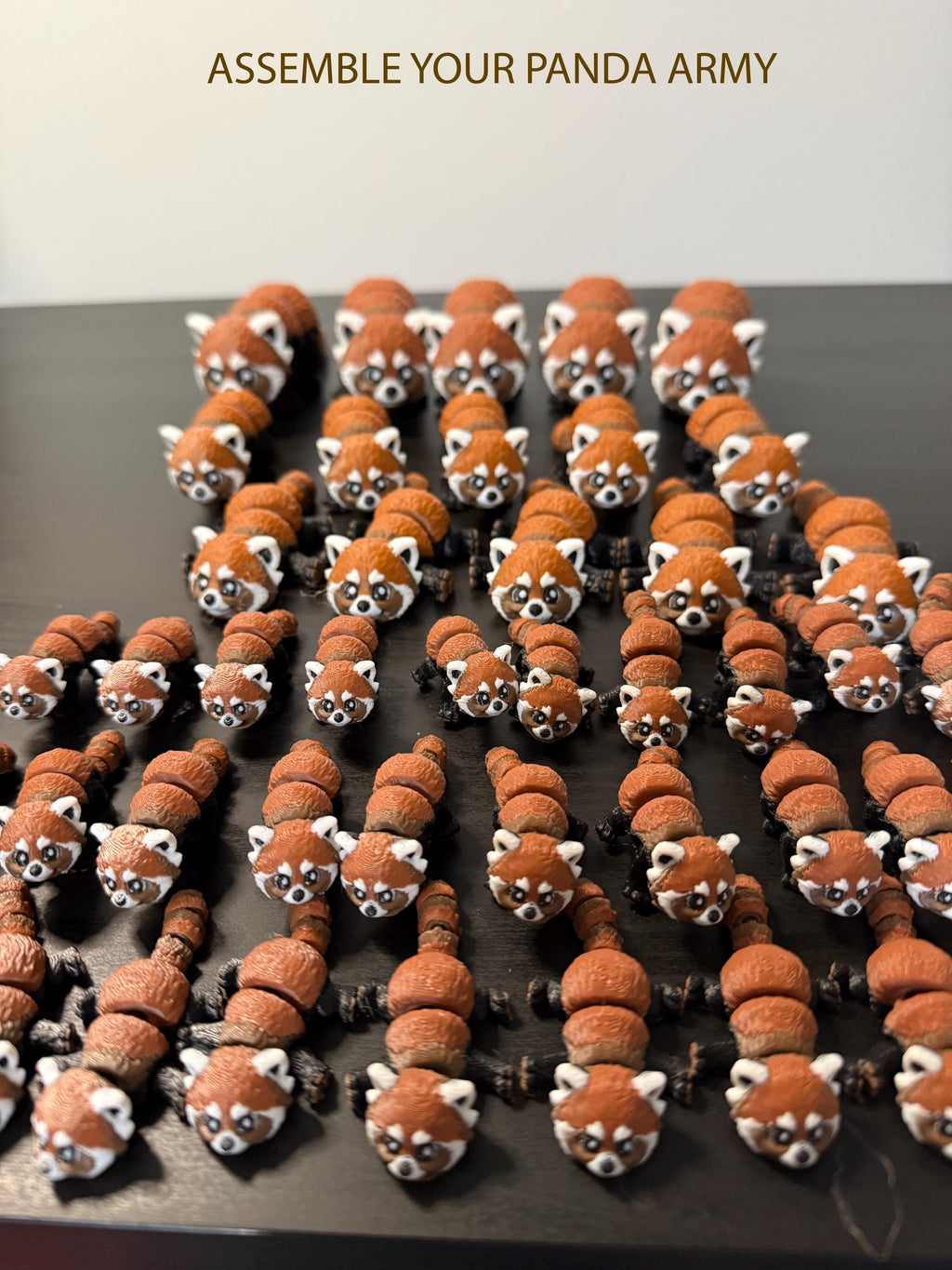 3D Printed Red Panda Toy, Animal Party Favors, Classroom Treasure Prizes