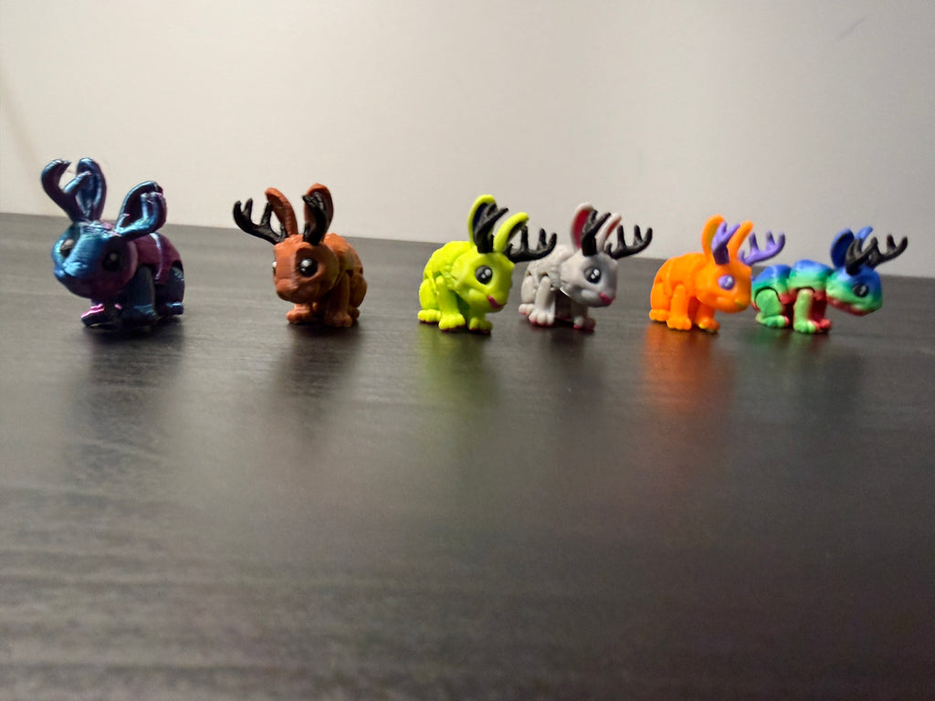 3D Printed Jackalope Cryptid – Detailed Desert Mythical Creature Toy