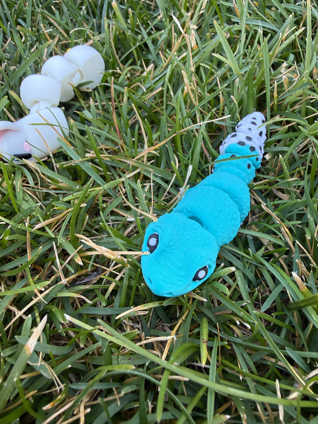 Articulated Leopard Gecko Keychain, 3D Printed Reptile Toy, Custom Color Lizard Fidget
