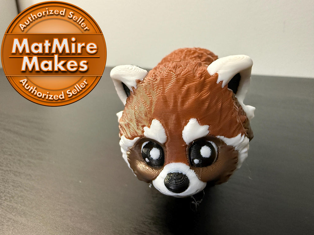 3D Printed Red Panda Toy, Animal Party Favors, Classroom Treasure Prizes