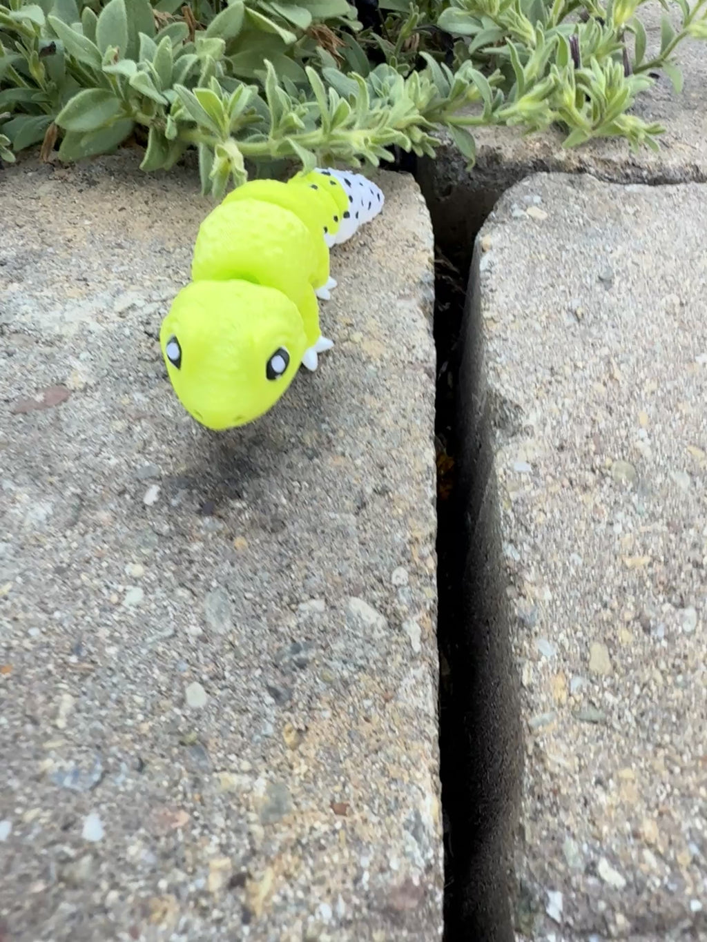 Articulated Leopard Gecko Keychain, 3D Printed Reptile Toy, Custom Color Lizard Fidget
