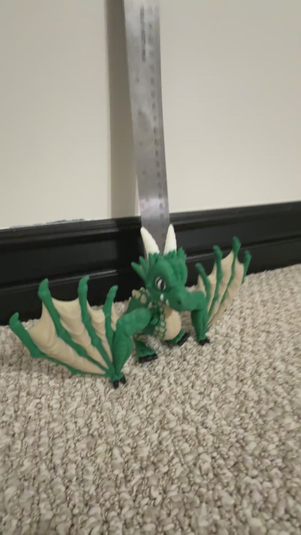 No, it's not a dragon, its a Wyvern. And it is 3D Printed.